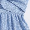 Women's Boho Floral Print Twist Front Cami A Line Mini Dress