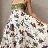 Women's Boho Floral Spaghetti Strap Long Dress Square Neck Vintage Y2k Graffiti Cami Maxi Dress