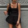 Women's Folds Vest Dress - Patchwork Slim High Waist Beach Party