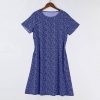 Beach Dresses for Women 2025 Summer Trendy Floral Print Boho Vacation Dress Casual Short Sleeve Flowy Midi Dress with Pockets