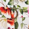 Women's Printed Belt Dress - Short Sleeve Charm Flip Tie Summer