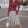 Womens Fall Fashion Sweater 2024 Business Tops Long Sleeve Clothes Casual Outfits Dressy Shirt Knit Pullover Blouse