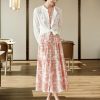 Women's Dress Printed Summer Casual Slim-Fit Waist-Tie Dresses for Women