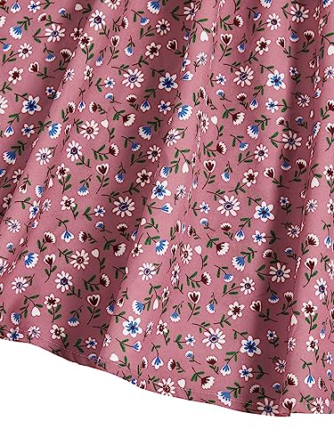 Women's Sleeveless V Neck Daisy Floral Short A Line Swing Cami Dress