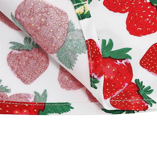 Girls 50s Sweetheart Vintage Flower Swing Straps Prom Dress with Polka Dots 3-11Years